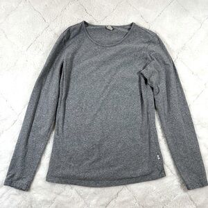 Get France women’s long sleeve gray stretch athletic casual shirt Large L